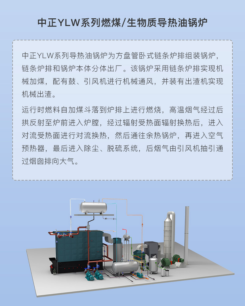 YLW系列燃煤卧式导热油锅炉